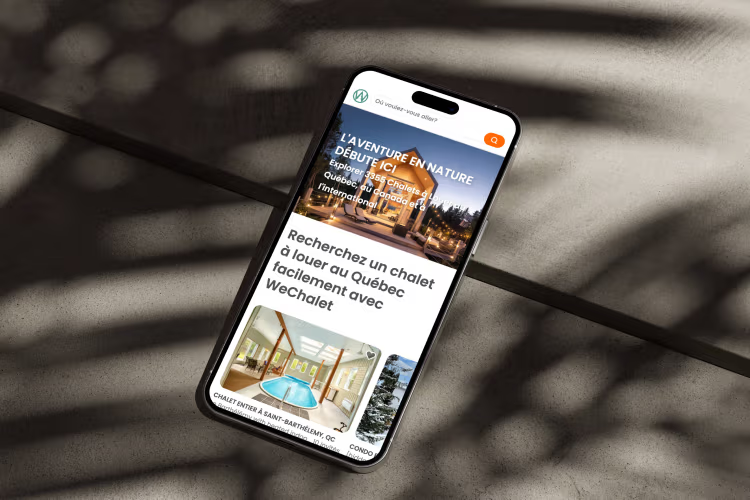 Aperçu du projet WeChalet